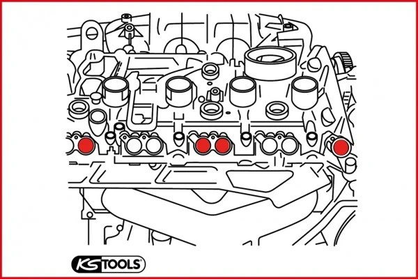 KS Tools Nockenwellen Montage Und Demotage-Satz Für VAG, 9-tlg., 150.7005 4 KS Tools Nockenwellen Montage Und Demotage-Satz Für VAG, 9-tlg., 150.7005 – Bild 2