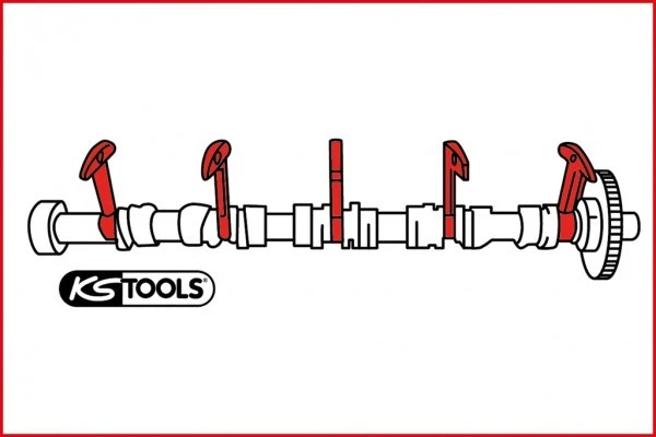 KS Tools Nockenwellen Montage Und Demotage-Satz Für VAG, 9-tlg., 150.7005 5 KS Tools Nockenwellen Montage Und Demotage-Satz Für VAG, 9-tlg., 150.7005 – Bild 3
