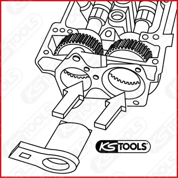 Ks Tools KS-Tools 1/2" PSA Nockenwellen-Arretier-Werkzeug, 400.2429 6 Ks Tools KS-Tools 1/2" PSA Nockenwellen-Arretier-Werkzeug, 400.2429 – Bild 4