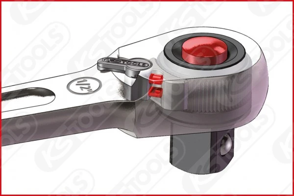 Ks Tools KS-Tools 3/8" SlimPOWER Umschaltknarre,72 Zahn, 920.3890 6 Ks Tools KS-Tools 3/8" SlimPOWER Umschaltknarre,72 Zahn, 920.3890 – Bild 4