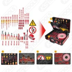 Ks Tools KS-Tools Isolierter Werkzeug-Satz Für Hybrid- Und Elektrofahrzeuge, 43-tlg., 117.1890 -Ks Tools FOT GES ALG 117 1890 GB SALL AING V1 600x600
