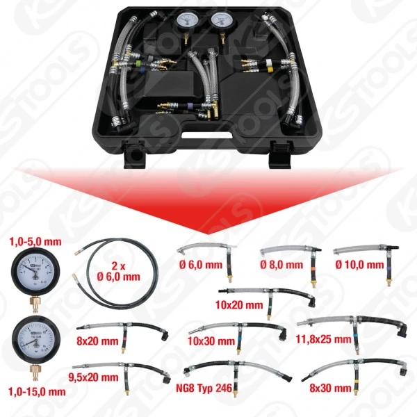 Ks Tools KS-Tools Kraftstoff Niederdruck-Diagnose-Satz, 14-tlg., 150.1845 6 Ks Tools KS-Tools Kraftstoff Niederdruck-Diagnose-Satz, 14-tlg., 150.1845 – Bild 4