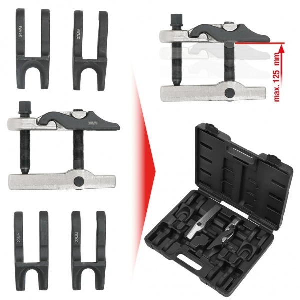 KS Tools Universal Kugelgelenk-Ausdrücker-Satz Mit Auswechselbaren Gabeln, 7-tlg., 450.0970 4 KS Tools Universal Kugelgelenk-Ausdrücker-Satz Mit Auswechselbaren Gabeln, 7-tlg., 450.0970 – Bild 2