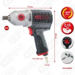 Ks Tools KS-Tools 3/4" MONSTER Hochleistungs-Druckluft-Schlagschrauber, 1690Nm, 515.3785 -Ks Tools FOT GES ALG 515 3785 GB SALL AING V1 600x600