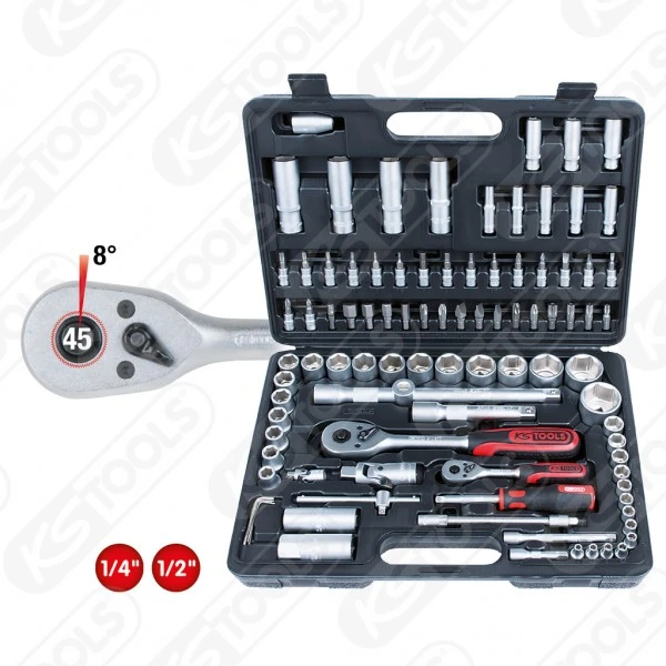 Ks Tools KS-Tools 1/4"+1/2" CLASSIC Steckschlüssel-Satz, 96-tlg., 917.0796 3 Ks Tools KS-Tools 1/4"+1/2" CLASSIC Steckschlüssel-Satz, 96-tlg., 917.0796