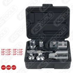 Ks Tools KS-Tools 1/4"+3/8"+1/2"+3/4" CHROMEplus Vergrößerungs- Und Reduzieradapter-Satz, 7-tlg., 918.0707