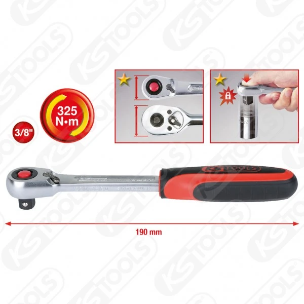 Ks Tools KS-Tools 3/8" SlimPOWER Umschaltknarre,72 Zahn, 920.3890 5 Ks Tools KS-Tools 3/8" SlimPOWER Umschaltknarre,72 Zahn, 920.3890 – Bild 3