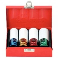 KS Tools 1/2" Alufelgen Kraft-Stecknuss-Satz,4-tlg.17-22mm, 515.1006