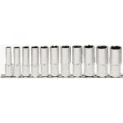 KS Tools 3/8" 6kant-Stecknuss-Satz,lang,11-tlg.8-19mm, 911.0611