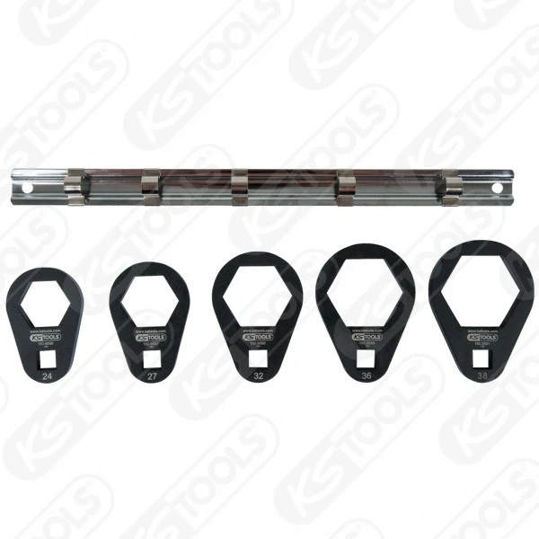 Ks Tools KS-Tools 3/8 Öldienstschlüssel-Satz Für Filtergehäusedeckel, Extra Flach, 5-tlg., 150.9585 4 Ks Tools KS-Tools 3/8 Öldienstschlüssel-Satz Für Filtergehäusedeckel, Extra Flach, 5-tlg., 150.9585 – Bild 2