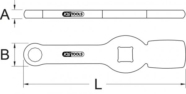 KS Tools 1/2" Schlag-Zwölfkant-Schlüssel Mit 2 Schlagflächen, 24mm, 460.5062 6 KS Tools 1/2" Schlag-Zwölfkant-Schlüssel Mit 2 Schlagflächen, 24mm, 460.5062 – Bild 4