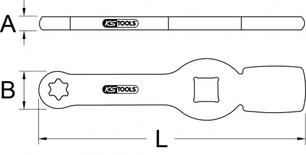 KS Tools 3/4" Schlag-Torx-E-Schlüssel Mit 2 Schlagflächen, E20, 517.0910 4 KS Tools 3/4" Schlag-Torx-E-Schlüssel Mit 2 Schlagflächen, E20, 517.0910 – Bild 2